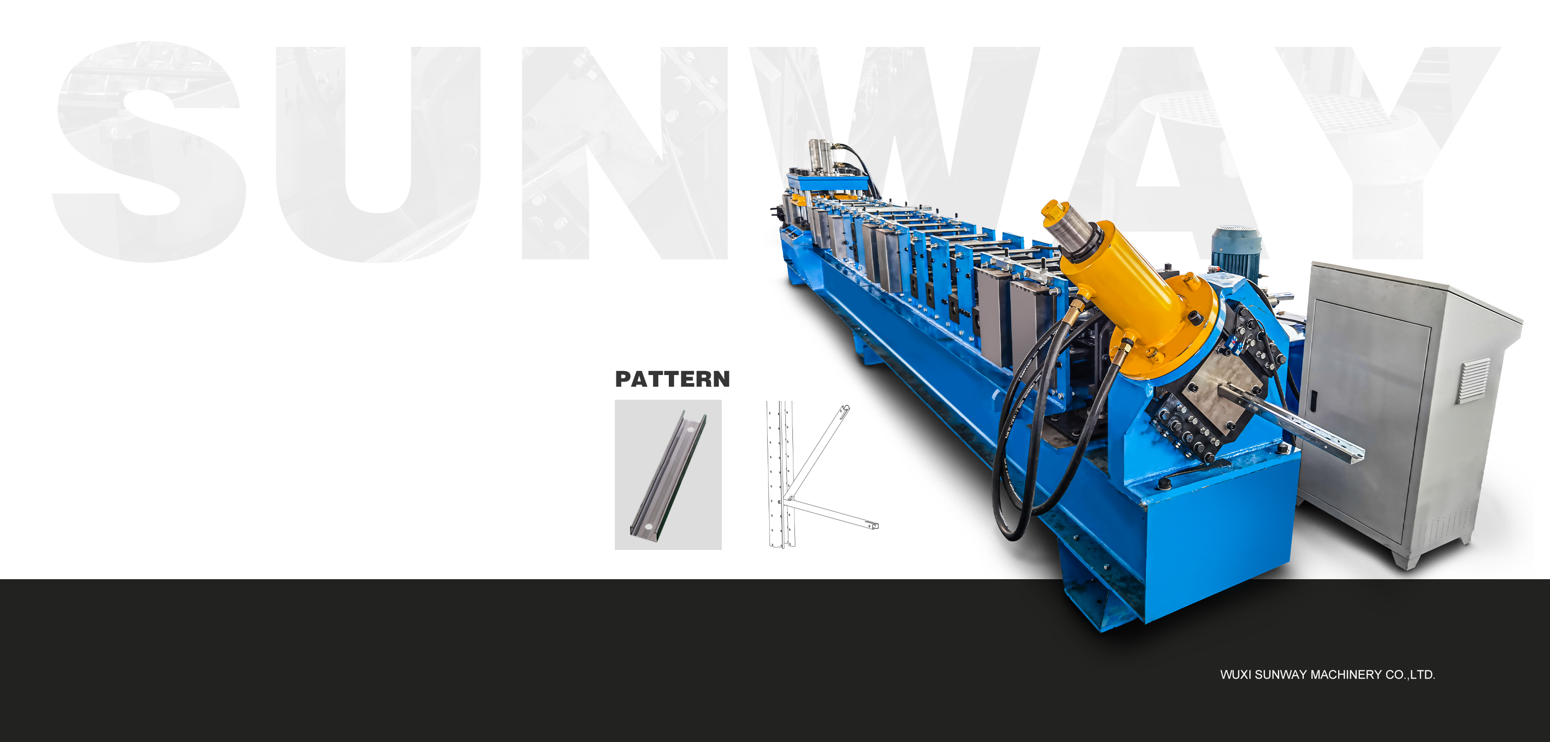 SUNWAY Heavy-duty Warehouse Racking Roll Forming Machine Production Line